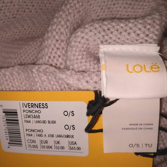 Lole Inverness Poncho Languid Blush - Picture 2 of 4